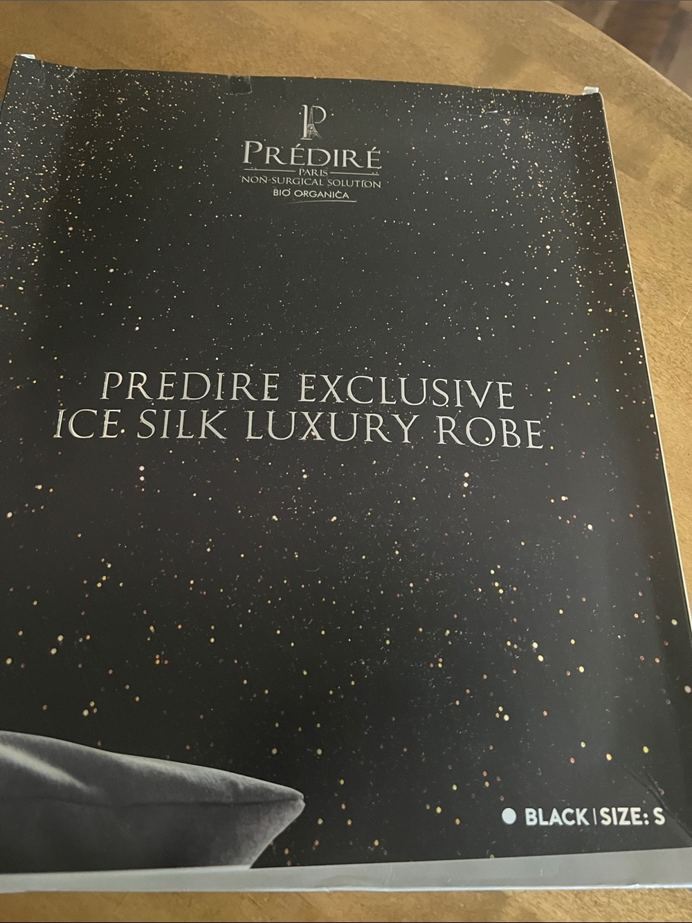Exclusive Ice Silk Luxury Robe - Black